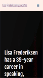 Mobile Screenshot of lisafrederiksen.com